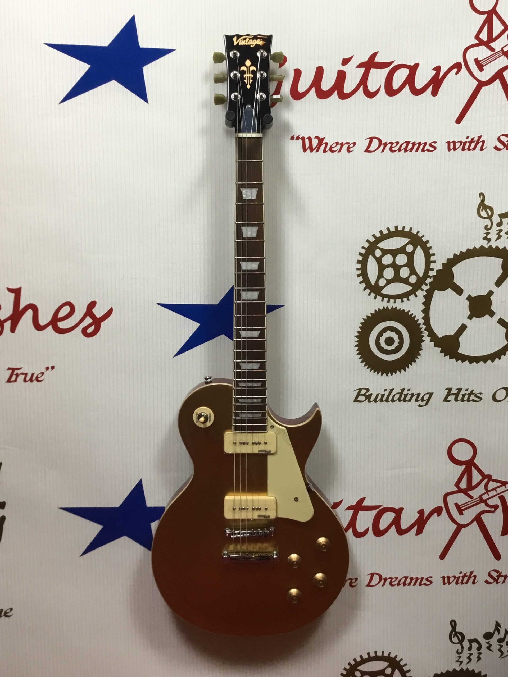 Vintage P90s Goldtop Les Paul Style