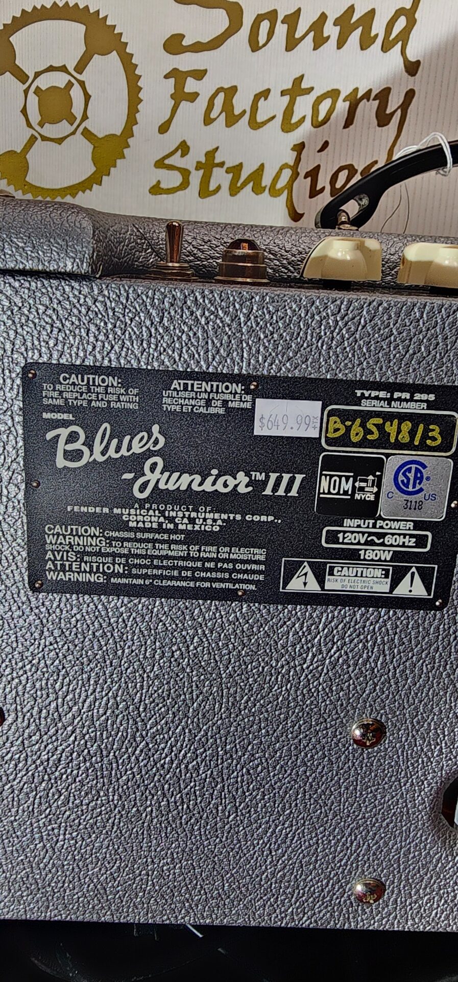 Fender Blues Jr III LIMITED EDITION FSR - Image 3