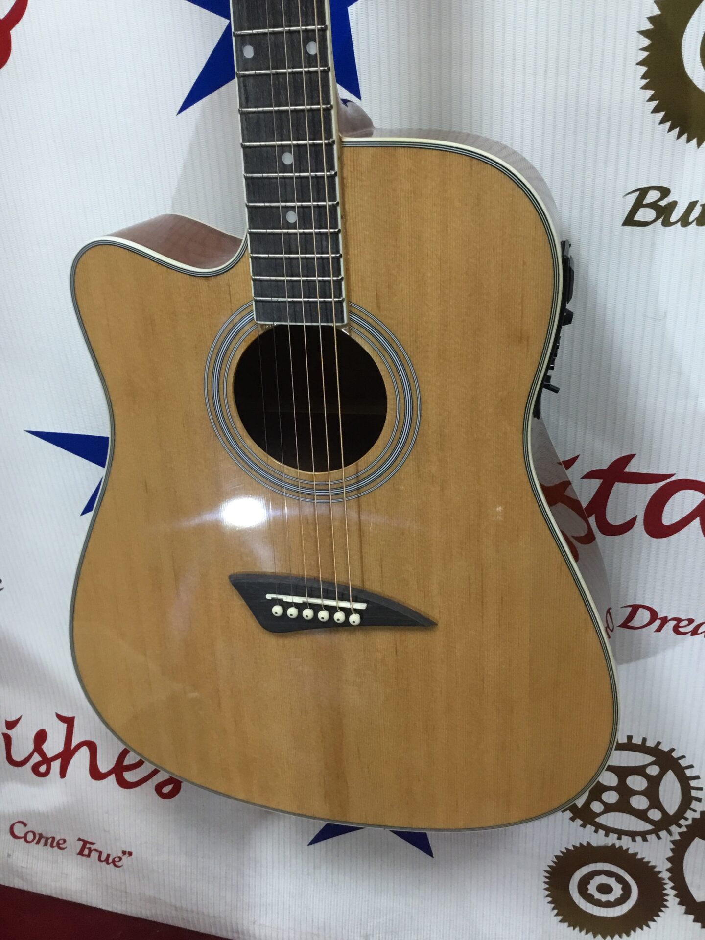 Kona ‘KIEL’ acoustic/electric left-handed guitar. - Image 3