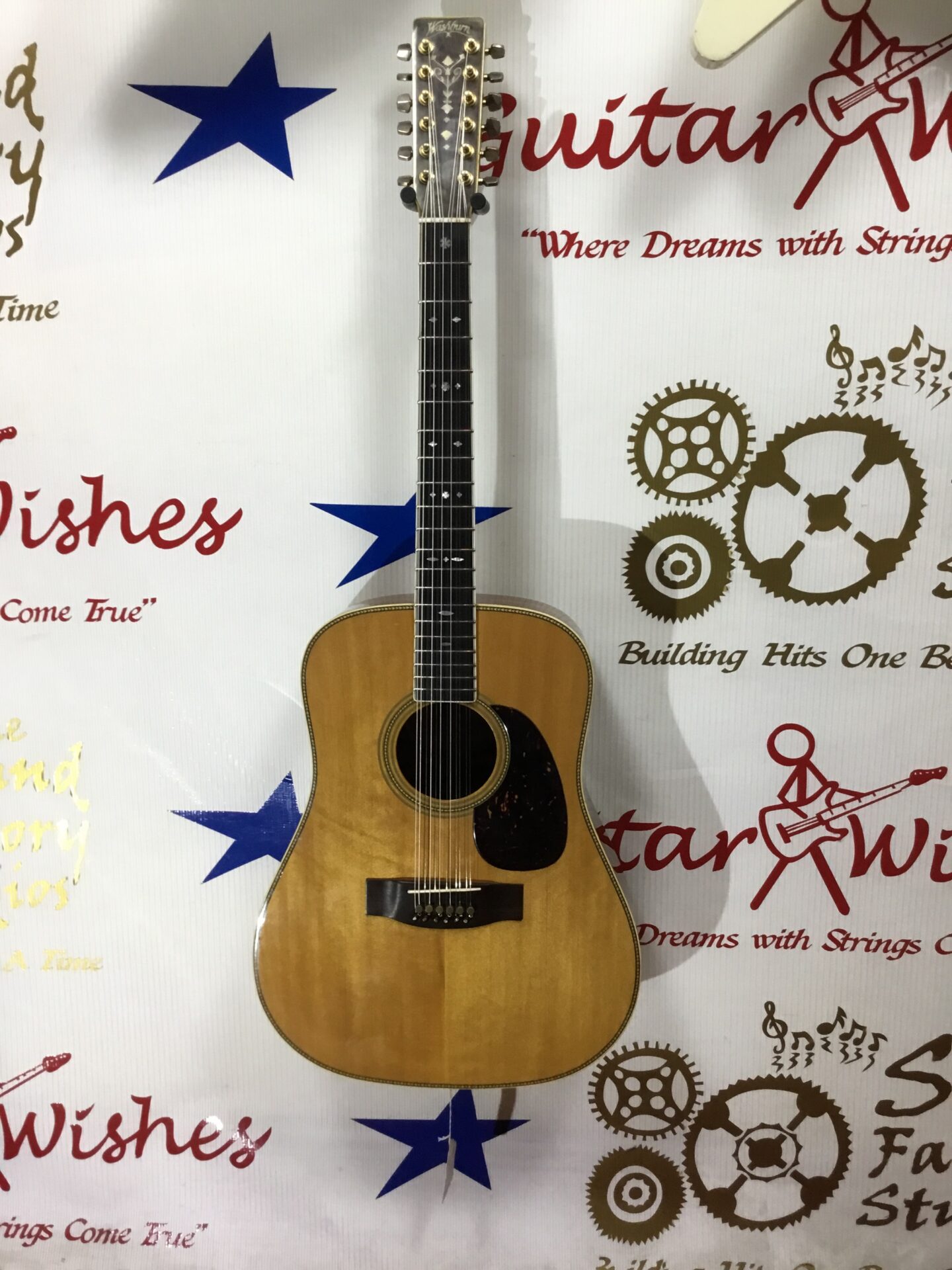 Washburn 12-string D-50-128 made in U.S.A. - Image 3