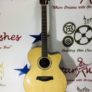 New Gold Tone Wood Song JCE w/case