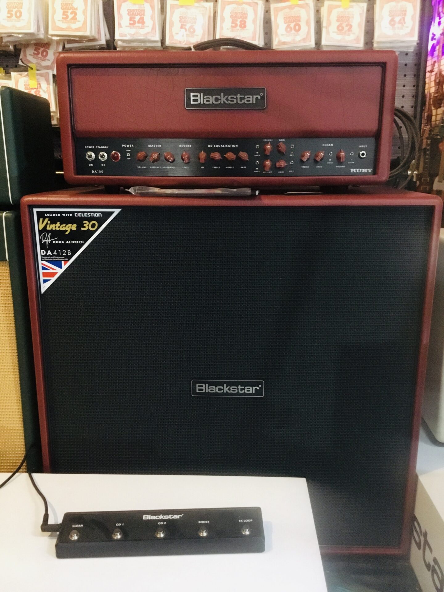 Blackstar Ruby Doug Aldrich signature